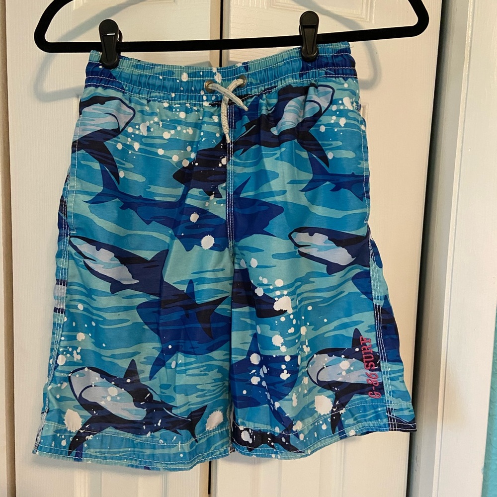 Boys Swimsuit.Blue and White. Non smoking home.